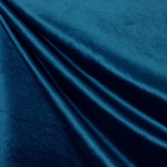 Valentina Textile Inc Royal Velvet Fabric by the Yard(1 Yard, Navy Blue )