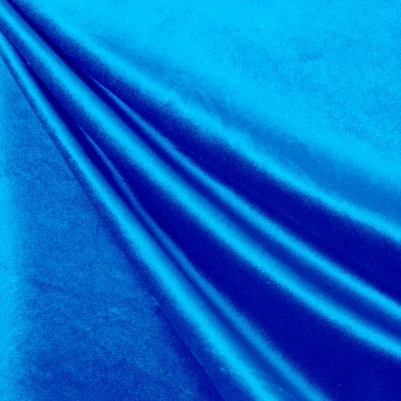 Valentina Textile Inc Royal Velvet Fabric by the Yard(1 Yard, Royal Blue )
