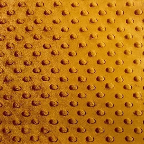 Valentina Textile Inc Snuggle Dots Minky 60 Inch- Fabric by The Yard(1 Yard, Copper)