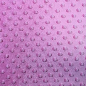 Valentina Textile Inc Snuggle Dots Minky 60 Inch- Fabric by The Yard(1 Yard, Pink)