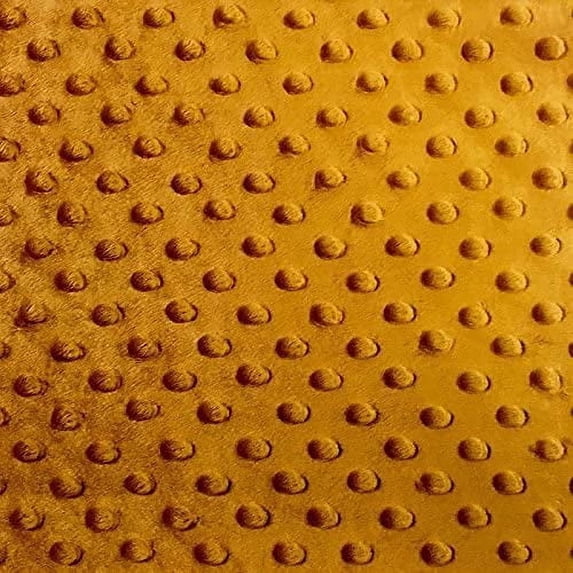 Valentina Textile Inc Snuggle Dots Minky 60 Inch- Fabric by The Yard(3 Yard, Copper)