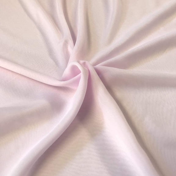 Valentina Textile Inc Solid Chiffon Fabric Polyester Dress Sheer 58/60" Wide by The Yard All Colors(1 Yard, Light Pink)