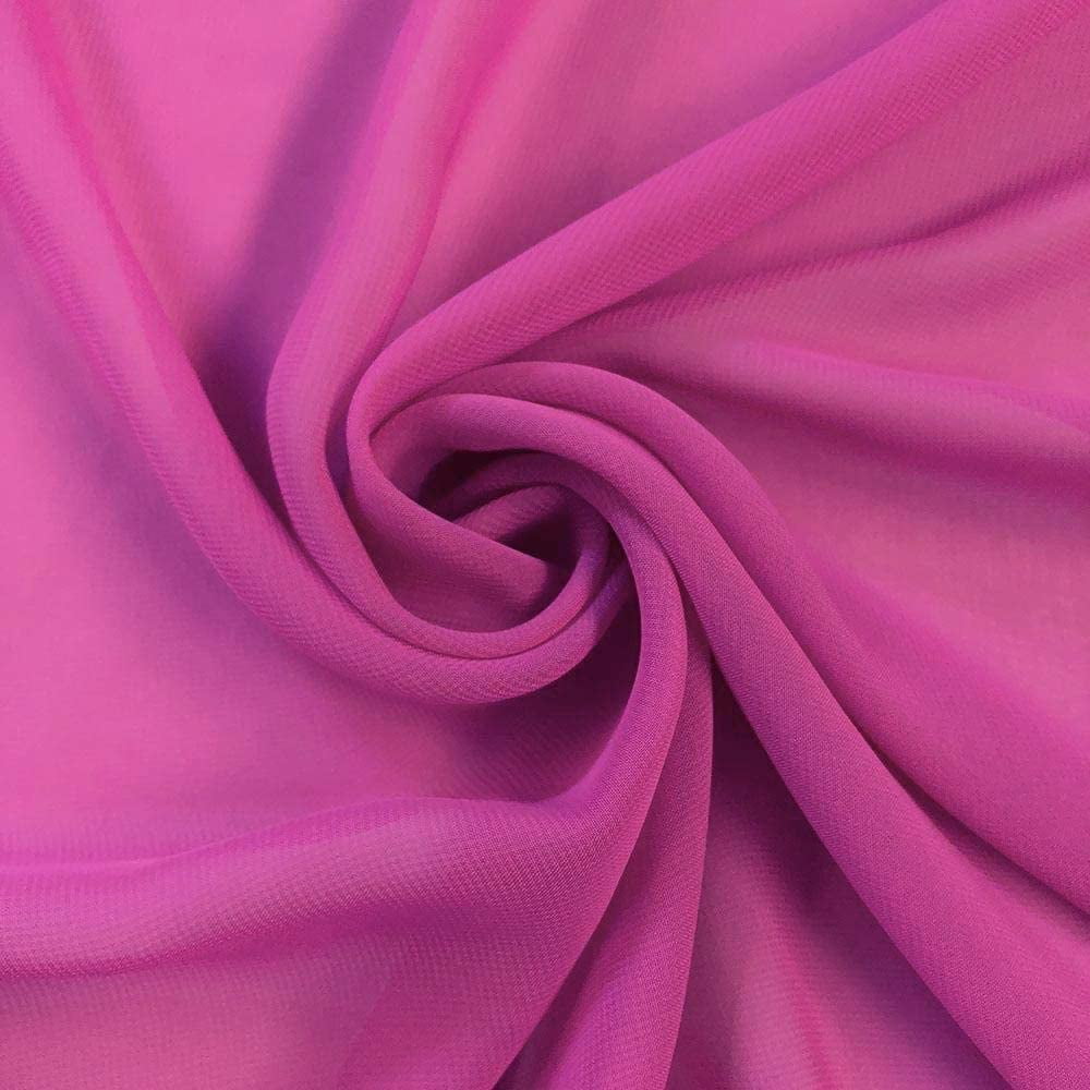 Valentina Textile Inc Solid Chiffon Fabric Polyester Dress Sheer 58/60" Wide by The Yard All Colors(1 Yard, Magenta) - Walmart.com Valentina Textile Inc Solid Chiffon Fabric Polyester Dress Sheer 58/60" Wide by The Yard All Colors(1 Yard, Magenta) - Walmart.com