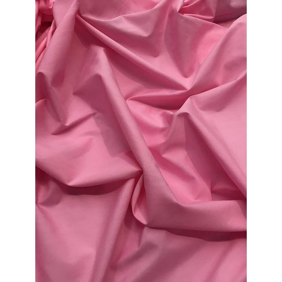 Valentina Textile inc, Broadcloth/Poly Cotton Blend Fabric, 58/60" Wide, Sells by The Yard (1 Yard, Candy Pink)