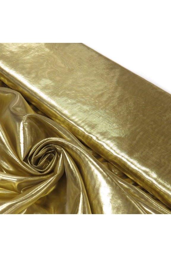 inc Nylon Metallic Tissue Lame Fabric - 60 Inches Wide, Over 100 Yards in Stock -Multiple Colors Available (1 Yard, Gold)