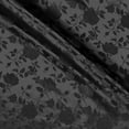 thumbnail image 1 of Valentina Textile's Inc. Rose Satin Brocade Jacquard Fabric, 58 Inches Wide - Sold by The Yard(3 Yard,Charcoal), 1 of 1