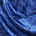 thumbnail image 1 of Valentina Textile's Inc. Rose Satin Brocade Jacquard Fabric, 58 Inches Wide - Sold by The Yard(3 Yard,Navy Blue), 1 of 1