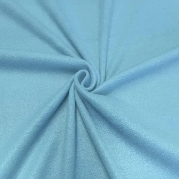 Valentina Textiles Inc. Anti-Pill Polar Fleece Fabric by the Yard – 58” Wide Soft Plush Polyester for Sewing, Blankets, Apparel & Crafts ( 1 Yard ,Baby Blue )