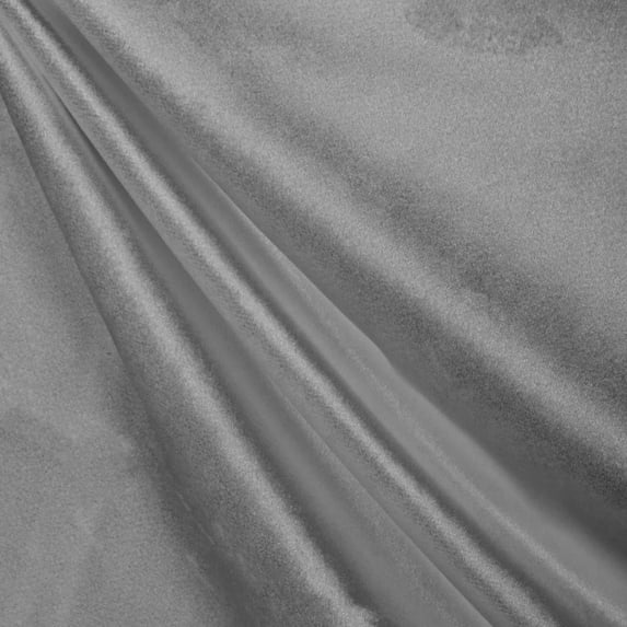 Valentina Textiles Inc Royal Velvet Fabric by the Yard(5 Yard,Silver )