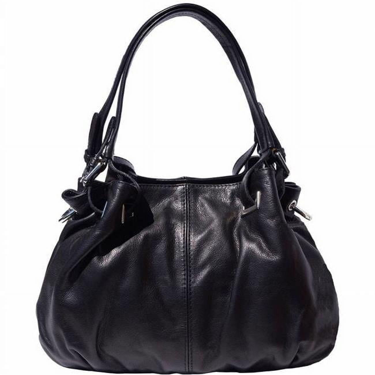 Valentina Womens Luxury Leather Shoulder Handbag Black Walmart
