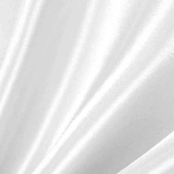 Valentina textile inc Stretch Charmeuse Fabric 60" Inch Wide- for Weddings, Decor, Gowns, Sheets, Costumes, Dresses (5 Yard, White)