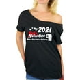 thumbnail image 1 of Valentine 2021 Women Shirt Funny Anti Valentine T-Shirt Sarcastic Novelty Off Shoulder Tees for Her Toilet Paper Shirt, 1 of 4