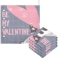 thumbnail image 1 of Be My Valentine Baby Muslin Washcloths Soft Absorbent Face Towel, 3 PCSFunny Kitten Paw Burp Cloths Cotton Bath Wipes Infant Wash Cloth for Newborn Boys Girls 12"x12", 1 of 7