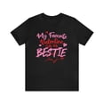 thumbnail image 1 of Valentine Bestie, Bella & Canvas Unisex Cotton Short Sleeve T-Shirt, S-5XL, 1 of 4