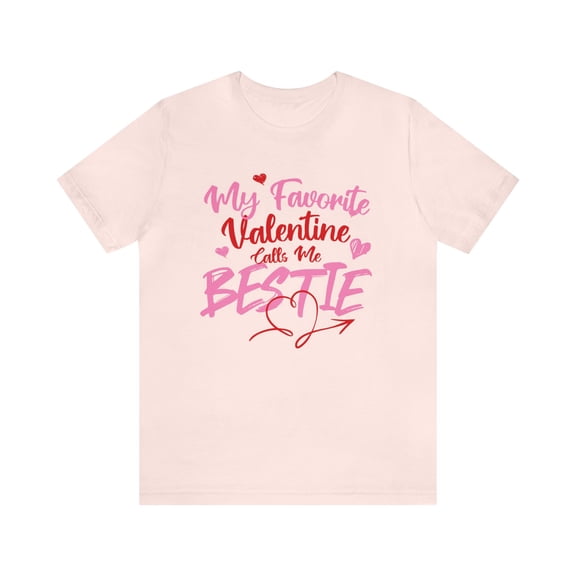Valentine Bestie, Bella & Canvas Unisex Cotton Short Sleeve T-Shirt, S-5XL