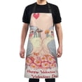 thumbnail image 1 of Valentine Bird Chef Kitchen Apron with Pockets for Women Waterproof Aprons for Cooking Baking, 1 of 7