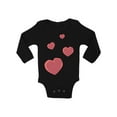 thumbnail image 1 of Valentine Bodysuit Red Hearts Baby Romper Valentine's Day, 1 of 4