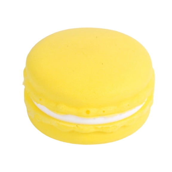 Valentine Classroom Favors, Valentine's Day Party Favors, Slow Rise Squeeze, Sensory, Yellow Macaron Pu Squeeze Toys, 1.5 Inch X 1 Inch, Shaped Simulation Model, Gentle Relaxation