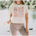 thumbnail image 1 of Valentine Crop, Valentines Day, Cropped Tee, Valentines Day Crops, Cute Retro Crops, Trend, 1 of 2