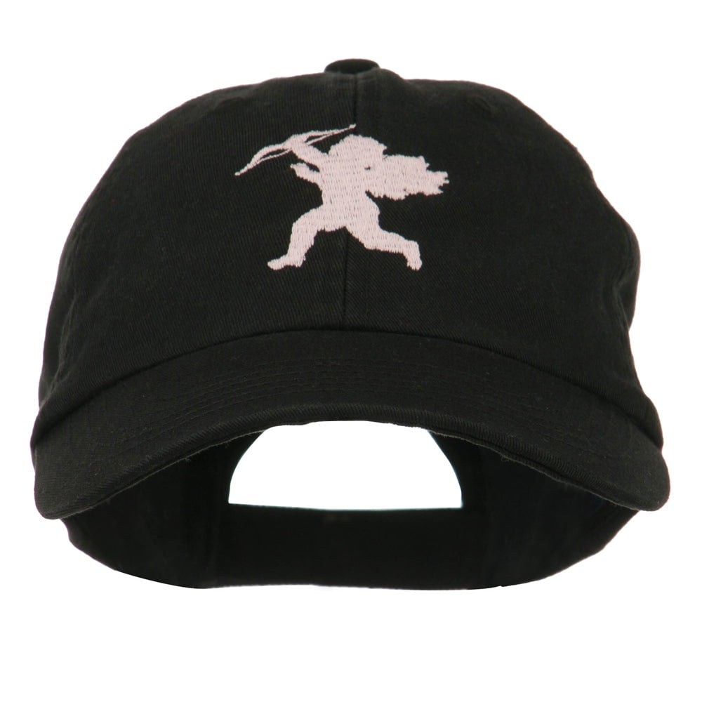 Valentine Cupid Embroidered Cap - Black OSFM - Walmart.com
