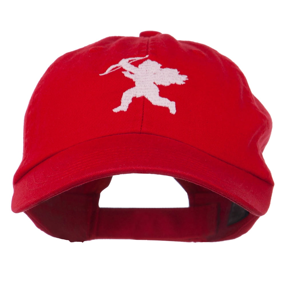 Valentine Cupid Embroidered Cap - Red OSFM - Walmart.com