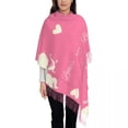 thumbnail image 1 of Valentine Day Angel Womens Warm Winter Infinity Scarves Set Blanket Scarf Pure Color, 1 of 7