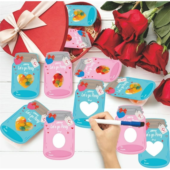 Valentine Day Gifts Cards Classroom Exchange Card Anniversary card for Him or Her Valentine's Day Greeting Cards Valentines Day Card with Message Note