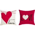 thumbnail image 1 of Valentine Day Love Pillow Covers 20x20 inch Set of 2, Throw Pillow Covers All You Need is Romantic Love Cushion Cases for Home Decor Wedding Bed Sofa Couch, 1 of 6
