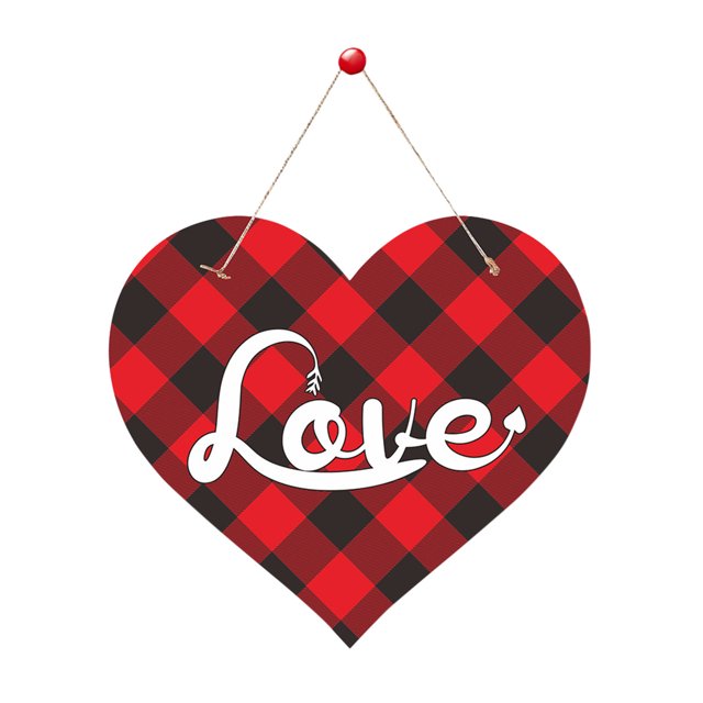 Valentine Day Party Decoration Love Tag Paper Light Holiday Decoration Door Number