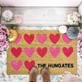 thumbnail image 1 of Valentine Day Welcome Doormat Front Door Valentine Love Heart Coco Coir Door Mat Non Slip Washable Seasonal Holiday Floor Mat for Outdoor Entrance Spring Decor Door Mats, 1 of 2