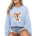 thumbnail image 1 of Valentine Day With Retriever Animal Lover Sweatshirt Women Dog Mom Gift Casual Long Sleeve Graphic Shirts Tops, 1 of 4