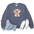 thumbnail image 1 of Valentine Day With Retriever Animal Lover Sweatshirt Women Dog Mom Gift Casual Long Sleeve Graphic Shirts Tops, 1 of 4