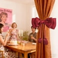 thumbnail image 1 of Valentine Decor​ Large Pink Bow with Streamers Fabric Decor Sweet Color Curtain Clip Wall Hanging Romantic Window Valentine's Day Decor, 1 of 6
