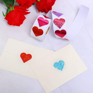 Gaiseeis Valentine's Day Glitter Heart Stickers,Heart Stickers