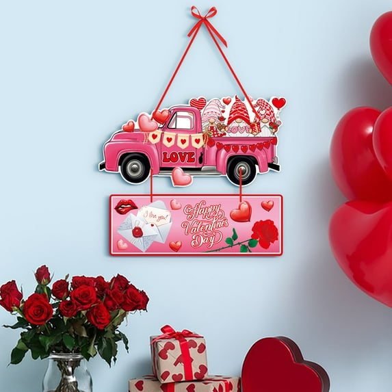 Valentine Decorations Clearance Fmlxio Valentine's Day Decoration Door Hanging Back Wedding Scene Decoration Props Door Front Decoration Hanging Decoration Holiday Gift Finder