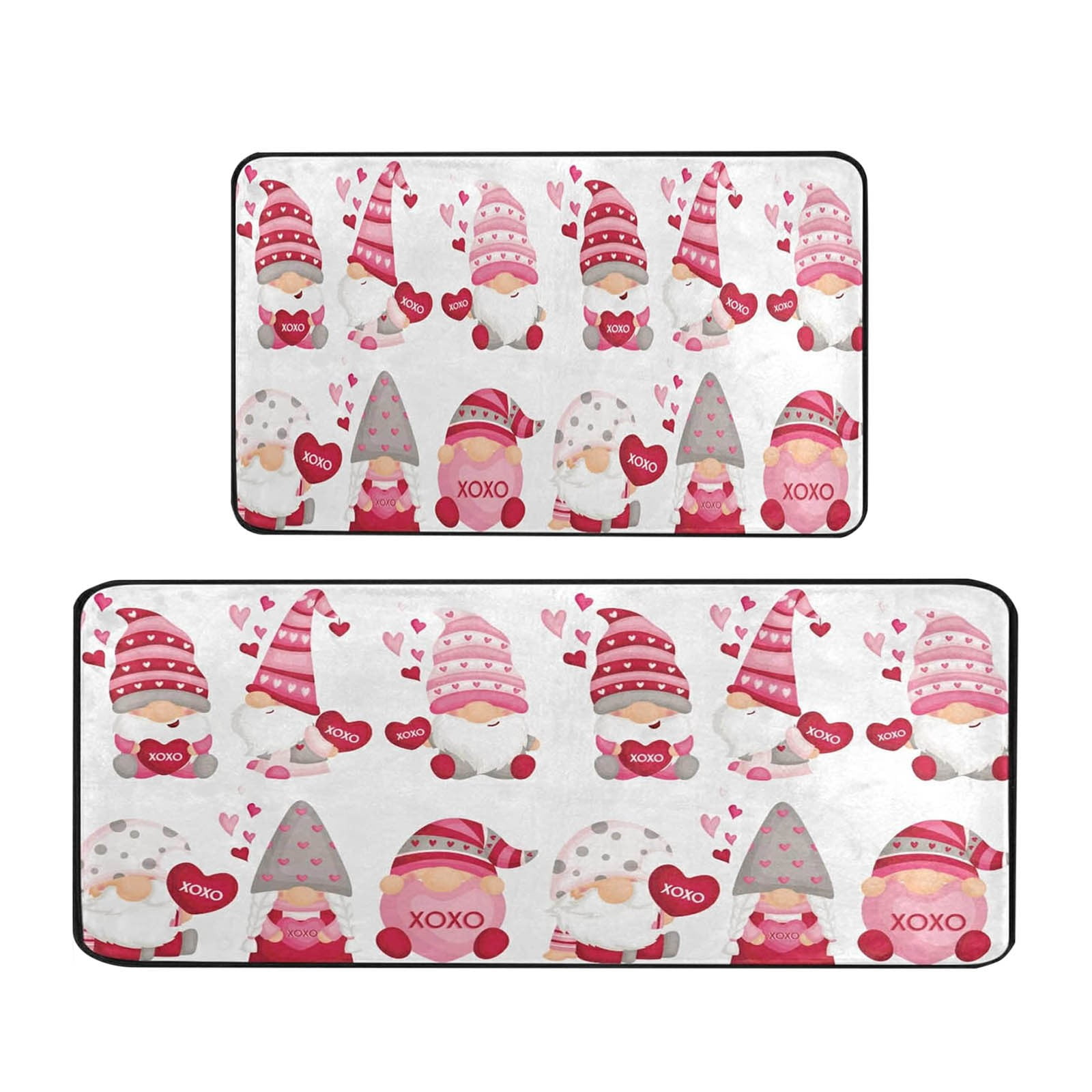 Valentine Decorations Valentines Day Kitchen Rugs And Mats Set Of 2