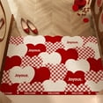 thumbnail image 1 of Valentine Door Mat Heart Outdoor Welcome Mats for Front Door Love Non Slip Coir Floor Doormat Red White Pink Plaid Buffalo Rug for Outside Front Porch Entryway Decor, 1 of 6