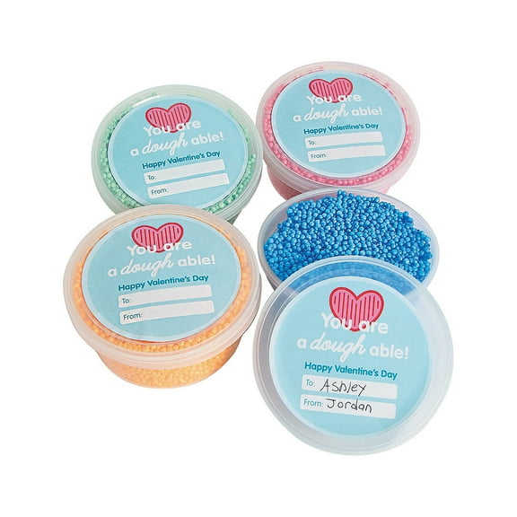 Valentine Dough Exchange - Party Favors - 12 Pieces