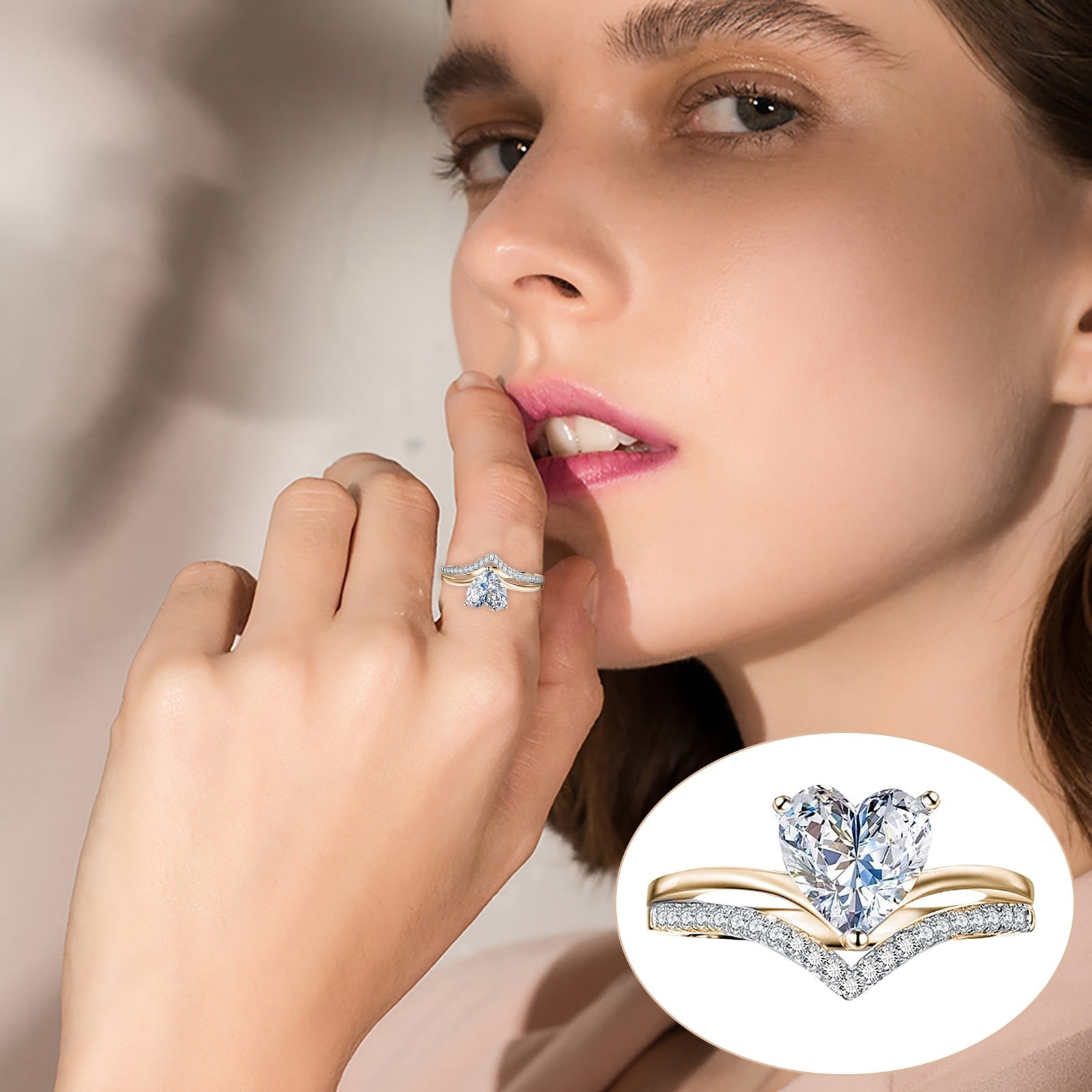 925 Sterling Silver Moissanite Diamond Gemstone Wedding Rings Ring For  Women Natural Bizuterias In Gift Box From Whatless, $25.13 | DHgate.Com