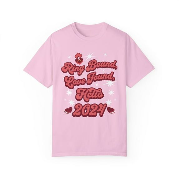 Valentine Engagement Comfort Colors Shirt, Retro New Year Engagement Shirt