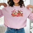 thumbnail image 1 of Valentine English Bulldogs and Coffee Sweatshirt, 1 of 8