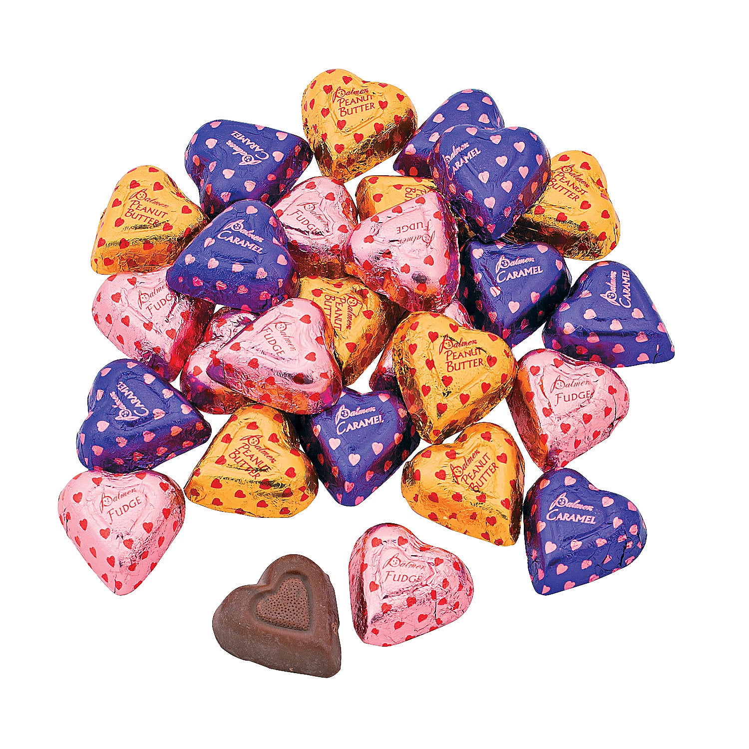 Valentine Filled Chocolate Candy Hearts, Edibles, Valentine's Day, 240 Pieces