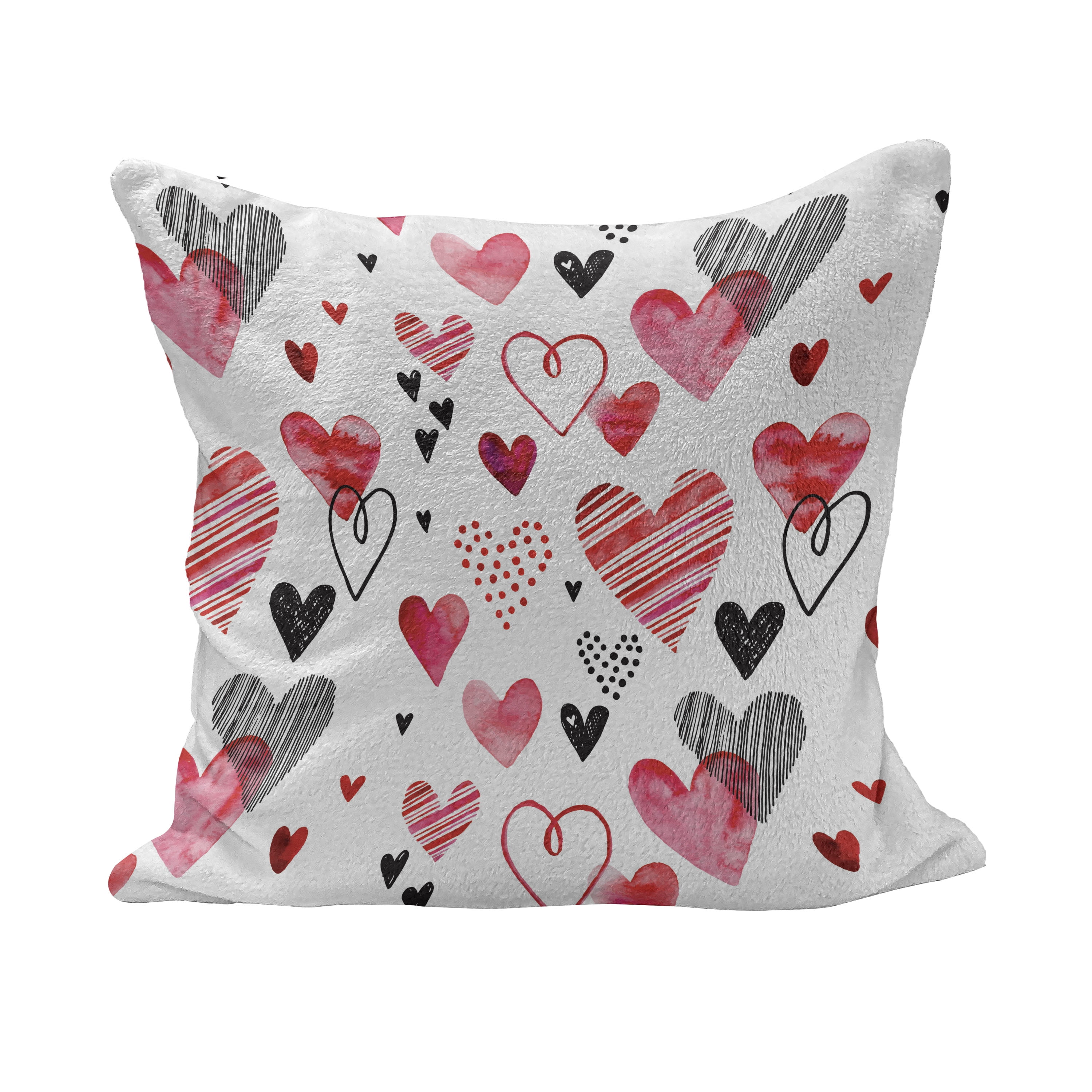Valentine Fluffy Throw Pillow Cushion Cover Different Types of
