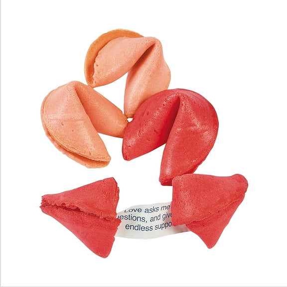 Valentine Fortune Cookies, Edibles, Valentine's Day, 50 Pieces