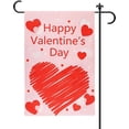 thumbnail image 1 of Valentine Garden Flag, 18x12 Inch Double Sided Happy Valentines Day Banner Valentine Yard Flag Valentine Heart Banner for Farmhouse Outdoor Valentines Day Decor, 1 of 6