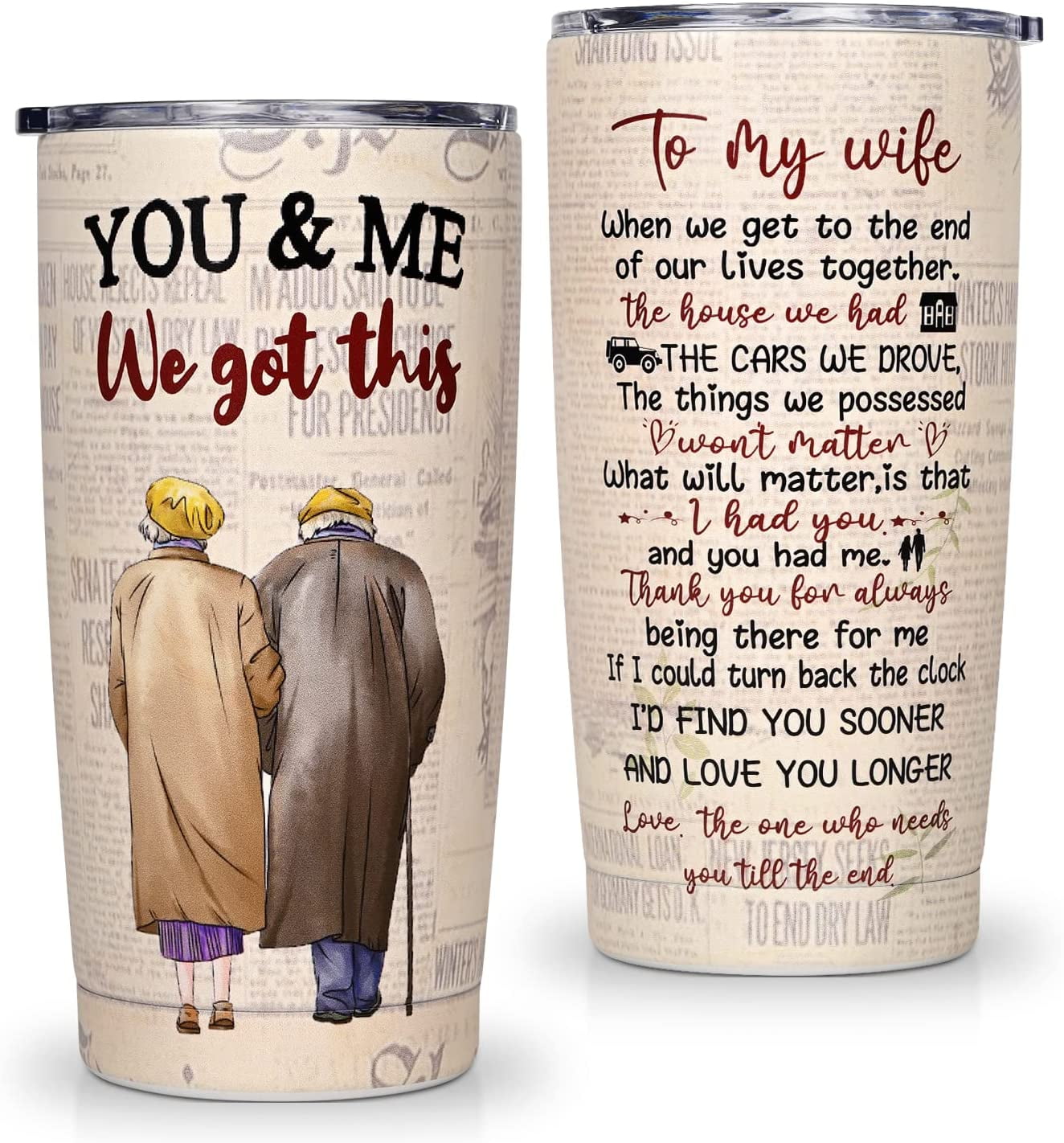 Romantic Personalized Gift For Wife Stainless Steel Tumbler 20oz romantic-personalized-gift-for-wife-stainless-steel-tumbler-20oz