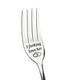 thumbnail image 1 of Valentine Gift Tableware Engraved Fork Best Present For Husband Madam Family And Friends Tableware Printing Stainless Steel Fork, 1 of 4