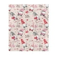 thumbnail image 1 of Valentine Blanket Gifts for Girls Boys, Cute Valentine's Day Throw Blanket Gifts for Baby Rose Flower Decor Pink Heart Plush Soft Lightweight Flannel Chocolate Blankets 40x27In, 1 of 3