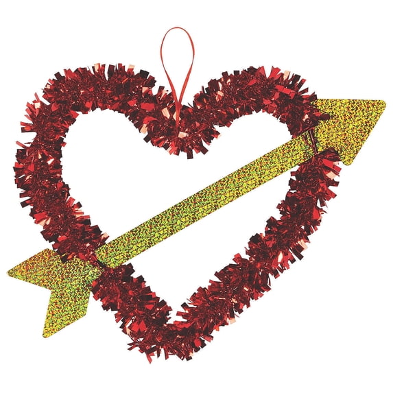 Valentine Heart And Arrow Wreath - Home Decor - 1 Piece