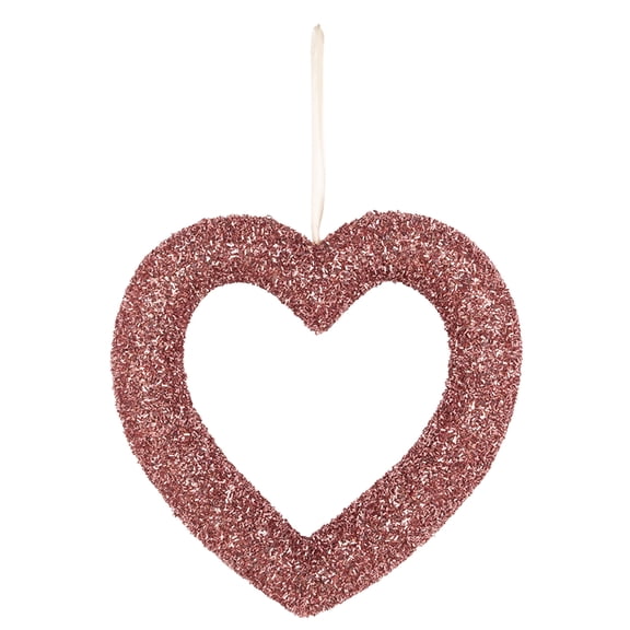 Valentine Heart Foam Wreath, Glitter Heart Wreath, 3D Sequins Heart, Glittery Hanging Wreath, Foam Heart Decoration, Front Door Heart Decor, Wall Wedding Party Decor, Sparkle Heart Wreath